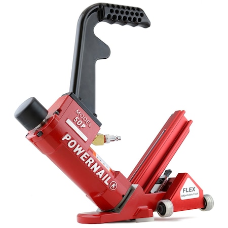Powernail 50PFLEXPRW Pneumatic 18-Gauge L-Cleat Flooring Nailer w/ Adjustable Rolling Base 50PFLEXPRW